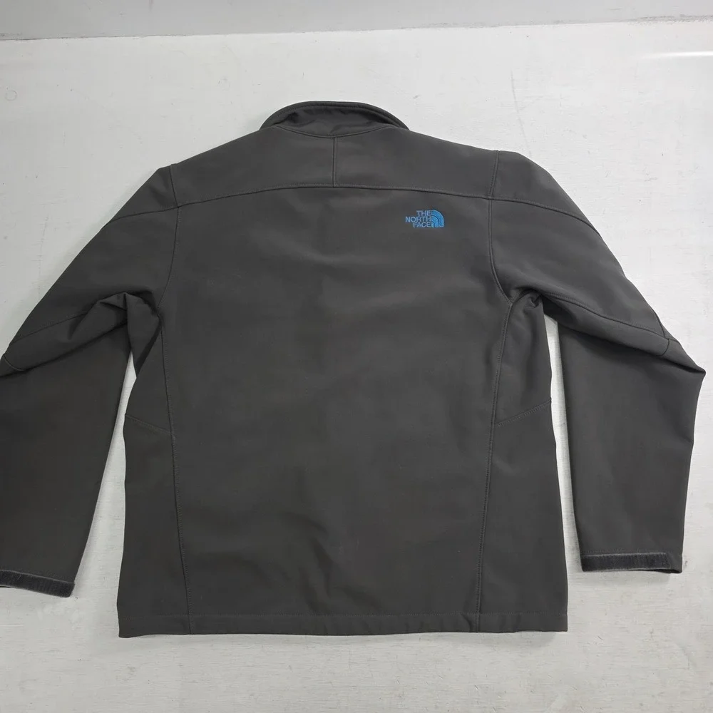 The North Face‎ Gray Workwear Outdoor Fleece Lined Soft Shell Gray Jacket Mens L